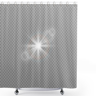 Personality  Sunlight A Translucent Bokeh Shower Curtains