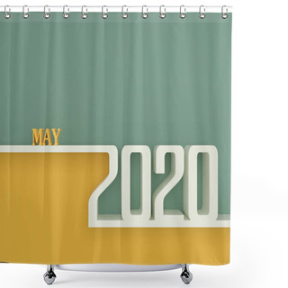 Personality  New Year 2020 Creative Design Concept - 3D Rendered Image Shower Curtains