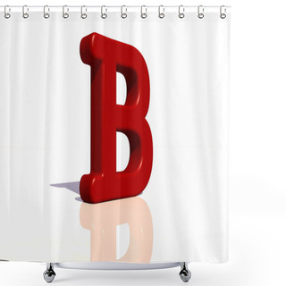 Personality  Letter B Shower Curtains