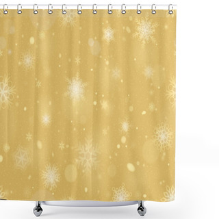 Personality  Snowflakes Seamless Background Shower Curtains