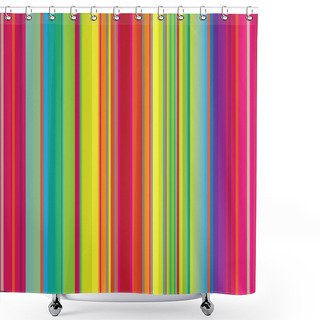 Personality  Striped Background Pattern Shower Curtains