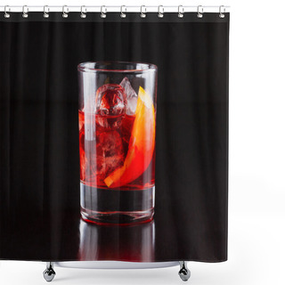 Personality  Alcohol Cocktail Collection - Negroni With Orange Shower Curtains