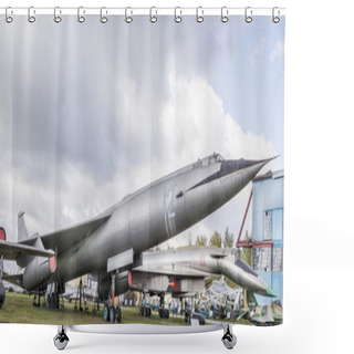 Personality  M-50- Supersonic Strategic Missile-carrying Bomber (1959) Shower Curtains