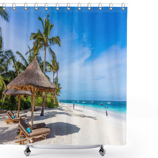 Personality  Kendwa Beach Unguja Zanzibar Island Tanzania East Africa Shower Curtains
