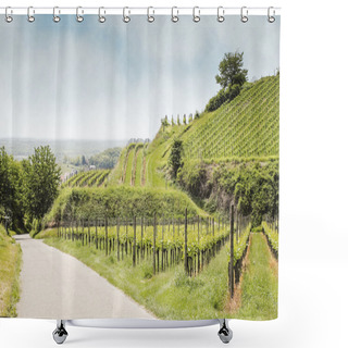 Personality  Vineyard Landscape In Germany Shower Curtains
