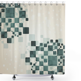 Personality  Square Background Shower Curtains