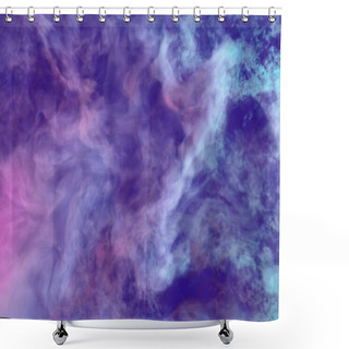 Personality  Cute Heavy Visionary Clouds Of Smoke Colorful Background Or Texture - 3D Illustration Of Smoke Shower Curtains