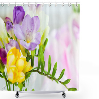 Personality  Freesia Shower Curtains