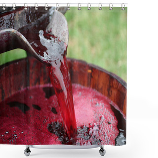 Personality  Making Wine Shower Curtains