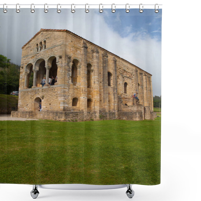 Personality  Monument Santa Maria del Naranco in Oviedo, Spain shower curtains