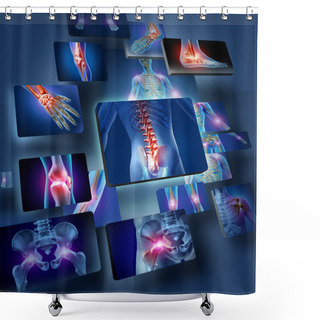 Personality  Human Joints Concept Shower Curtains