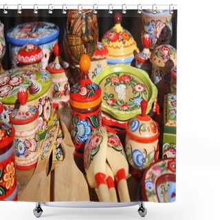 Personality  Traditional Russian Souvenirs Shower Curtains