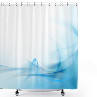 Personality  Soft Blue Background Shower Curtains