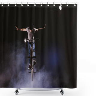 Personality  Bmx  Shower Curtains