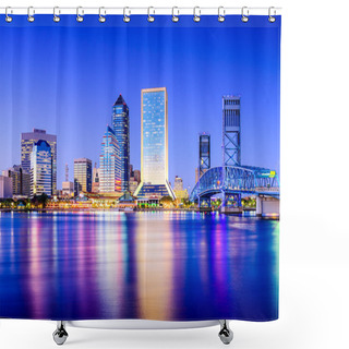 Personality  Jacksonville, Florida Syline Shower Curtains