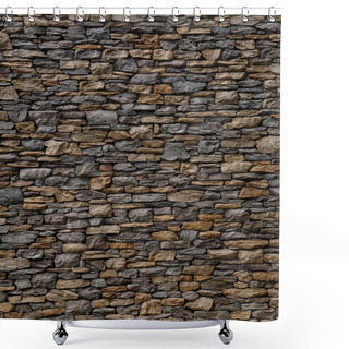 Personality  Chongqing State International Cherry Avenue Fragment Stone Wall Shower Curtains