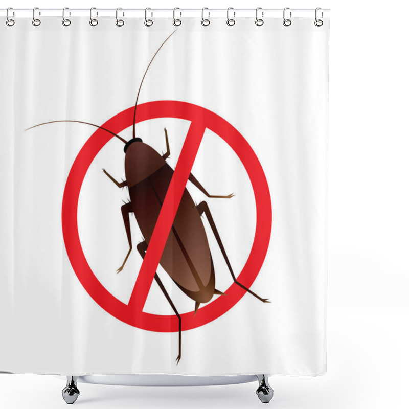 Personality  No Roaches Allowed Shower Curtains