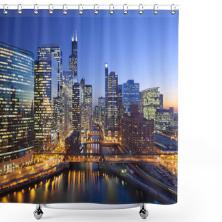 Personality  City Of Chicago Shower Curtains