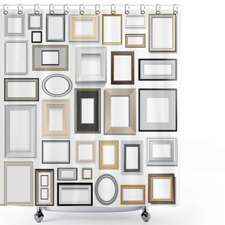 Personality  Picture Frames Shower Curtains