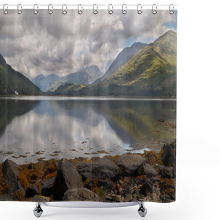 Personality  Loch Etive Is A 17 Mile Stretch Of Water In Argyll And Bute, Scotland. Shower Curtains