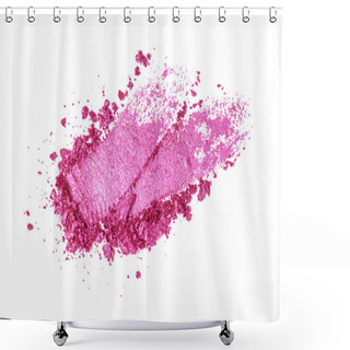 Personality  Pink Eye Shadow Set Isolated On White Shower Curtains