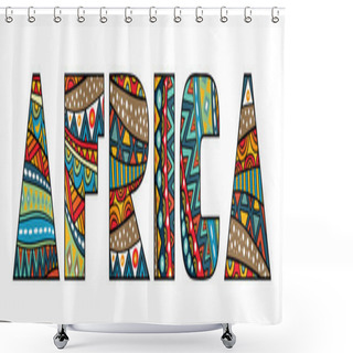 Personality  Africa Title Shower Curtains