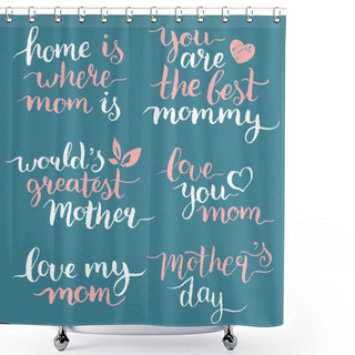 Personality  Happy Mother's Day Design Set. Shower Curtains