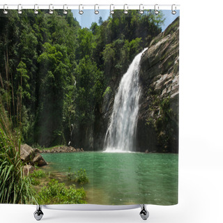 Personality  Waterfalls In Guangxi, China Shower Curtains
