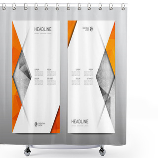 Personality  Brochure Layout Templates Shower Curtains