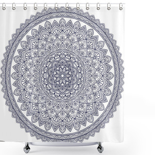 Personality  Figure Mandala For Coloring Shower Curtains