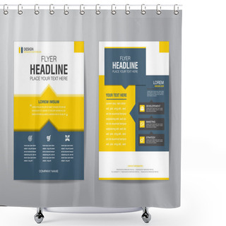 Personality  Business Brochure Flyer Design Layout Template In A4 Size, With  Shower Curtains