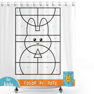 Personality  Color By Dots, Education Game For Children, Party Balloon Shower Curtains