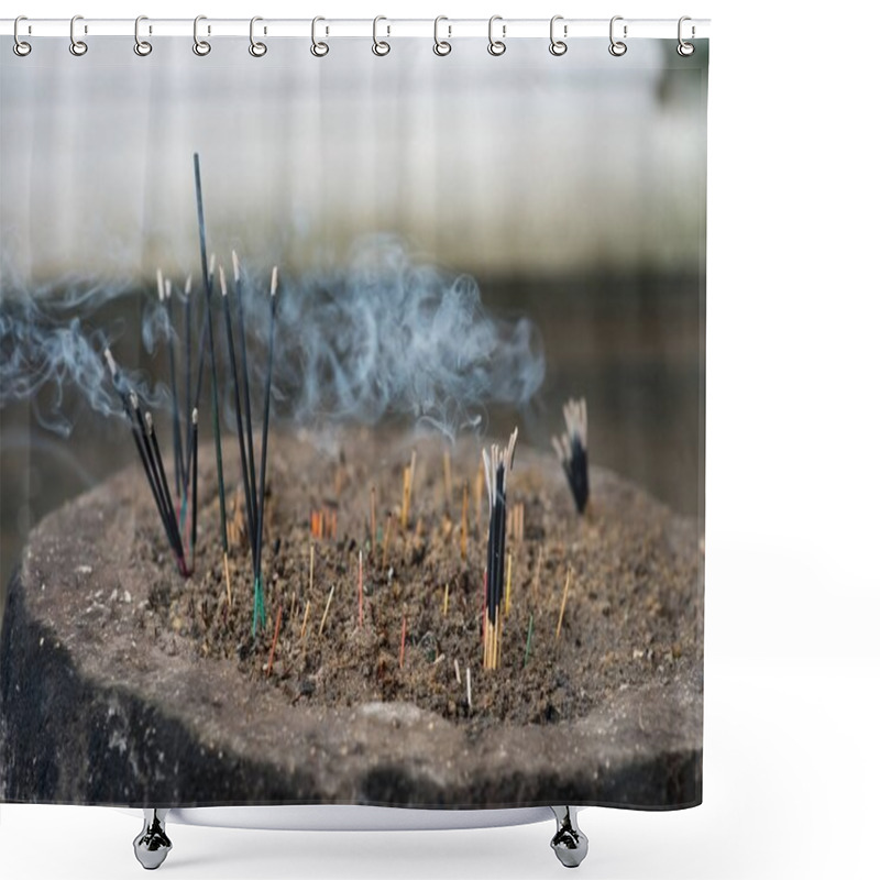 Personality  Incense Sticks Shower Curtains