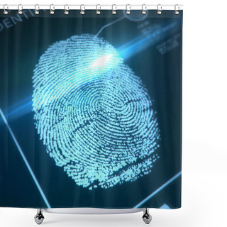 Personality  Security Identification Shower Curtains