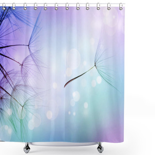 Personality  Beautiful Abstract Flying Dandelion Seeds Shower Curtains
