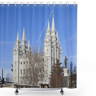 Personality  The Salt Lake Temple In Utah Shower Curtains