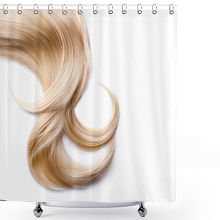 Personality  Blond Hair Lock Shower Curtains