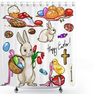 Personality  Easter Collection. Shower Curtains
