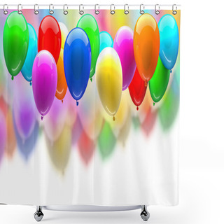 Personality  Balloon Shower Curtains