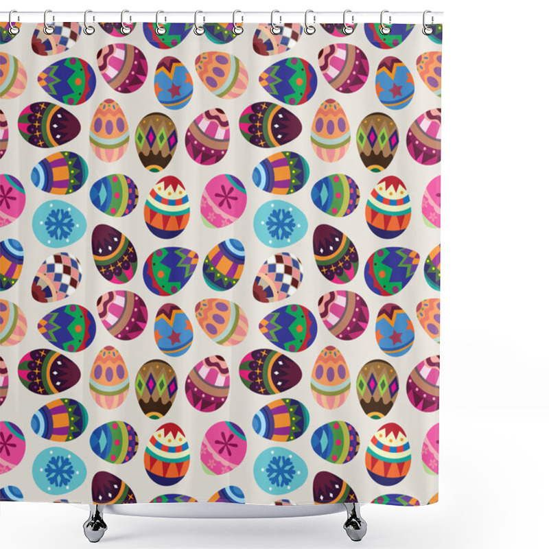 Personality  seamless Easter Egg pattern shower curtains