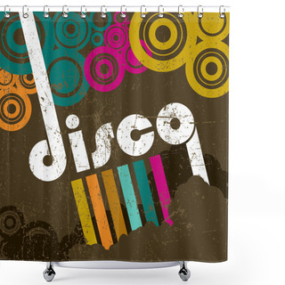 Personality  Abstract Disco Background Shower Curtains