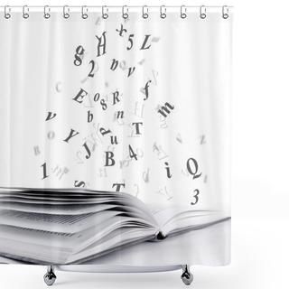 Personality  Open Book Shower Curtains