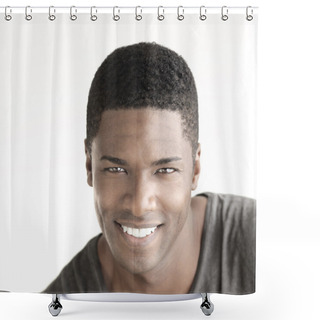 Personality  Smiling Man Shower Curtains