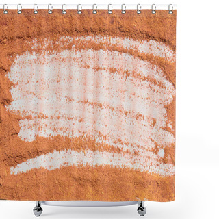 Personality  Orange Powder Pigment Pattern Background  Shower Curtains