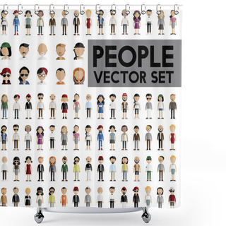 Personality  International Community Of People  Shower Curtains