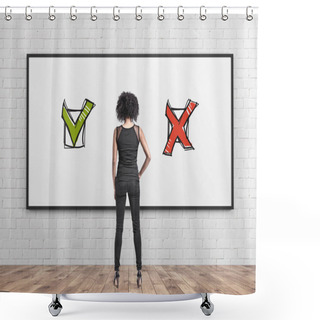 Personality  African American Businesswoman, Choice Shower Curtains