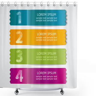 Personality  Ribbons Shower Curtains