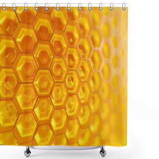 Personality  Fragment Of Honeycomb Shower Curtains