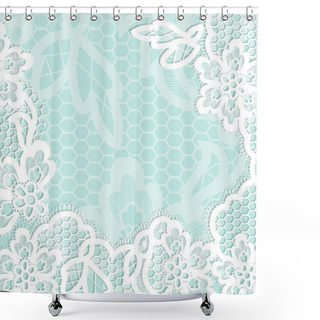 Personality  Lace Background With A Place For Text. Shower Curtains