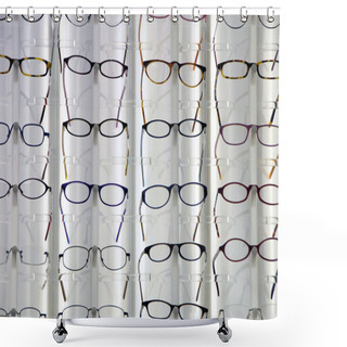 Personality  Various Glasses Shower Curtains